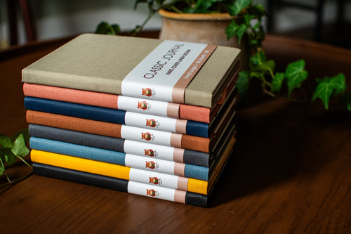 8 Journals - Colorful Linen Lined Journal Box