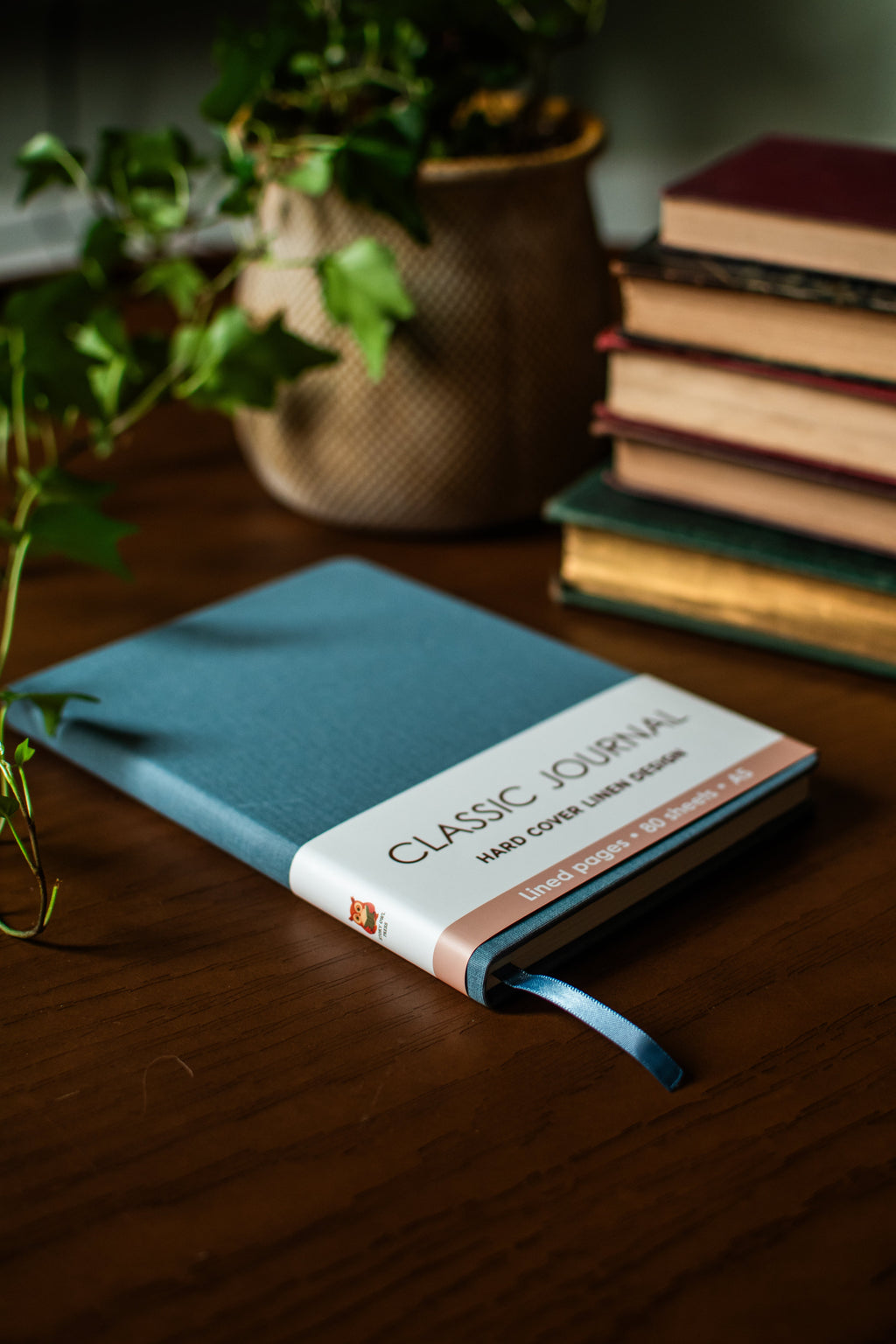 Teal Harcover Linen Journal