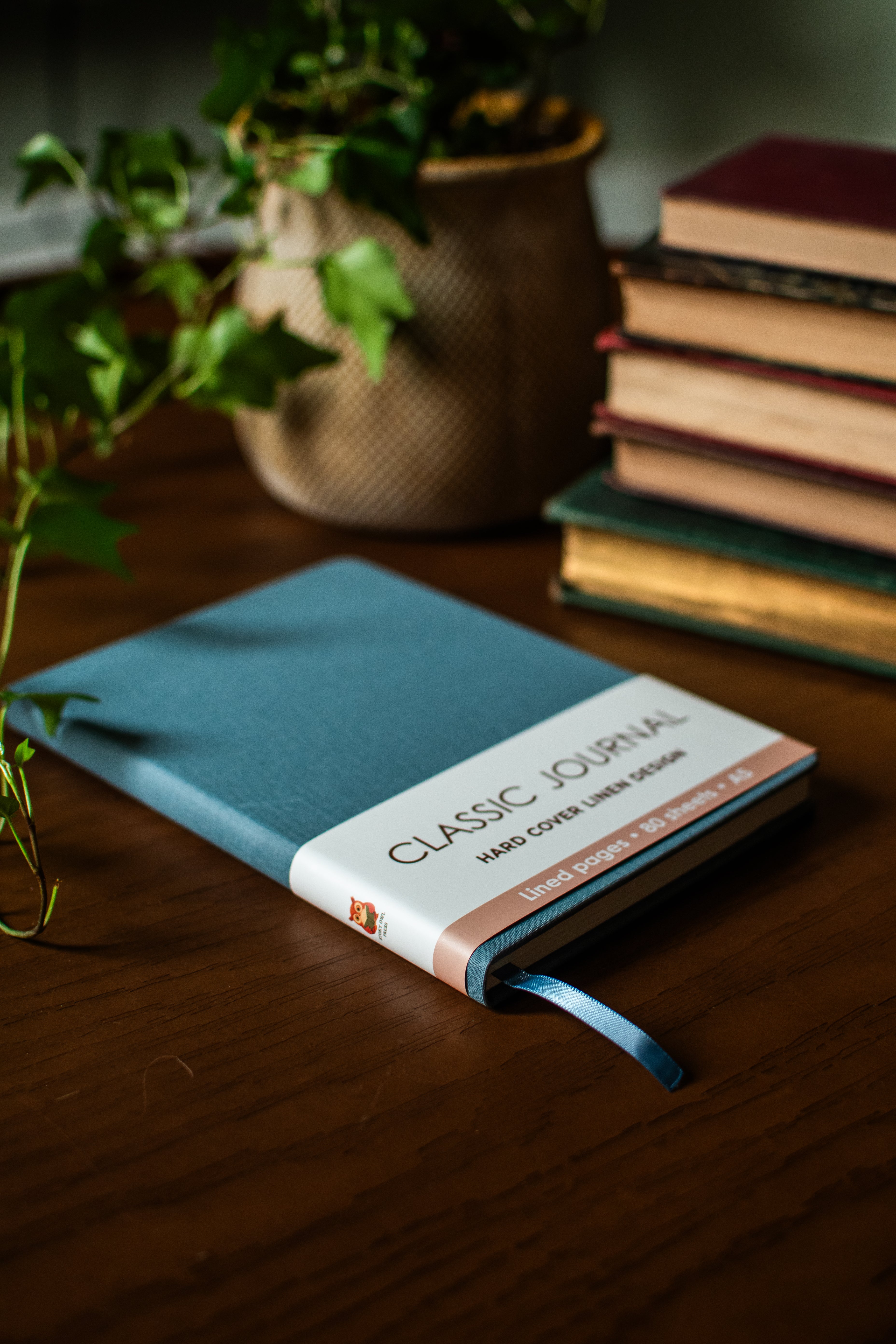 Teal Harcover Linen Journal
