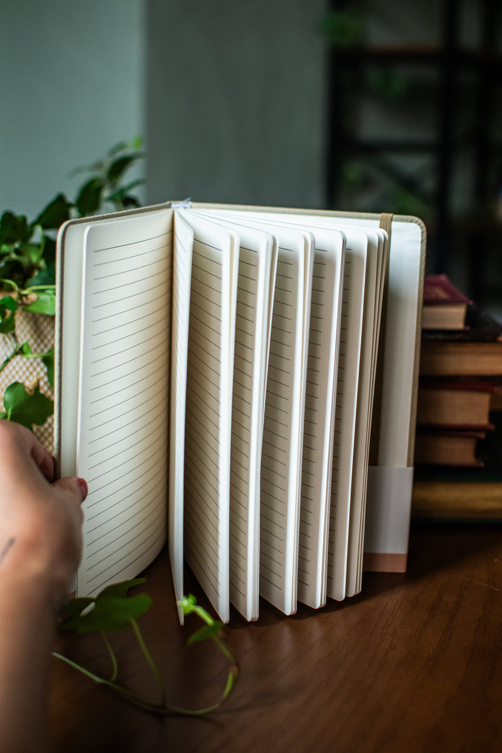 Beige Hardcover Linen Journal