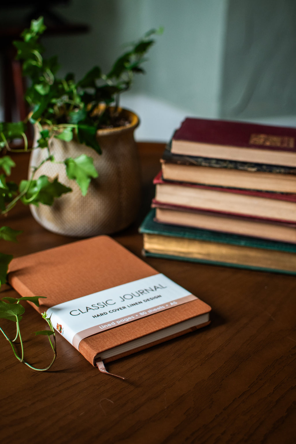 Rust Harcover Linen Journal
