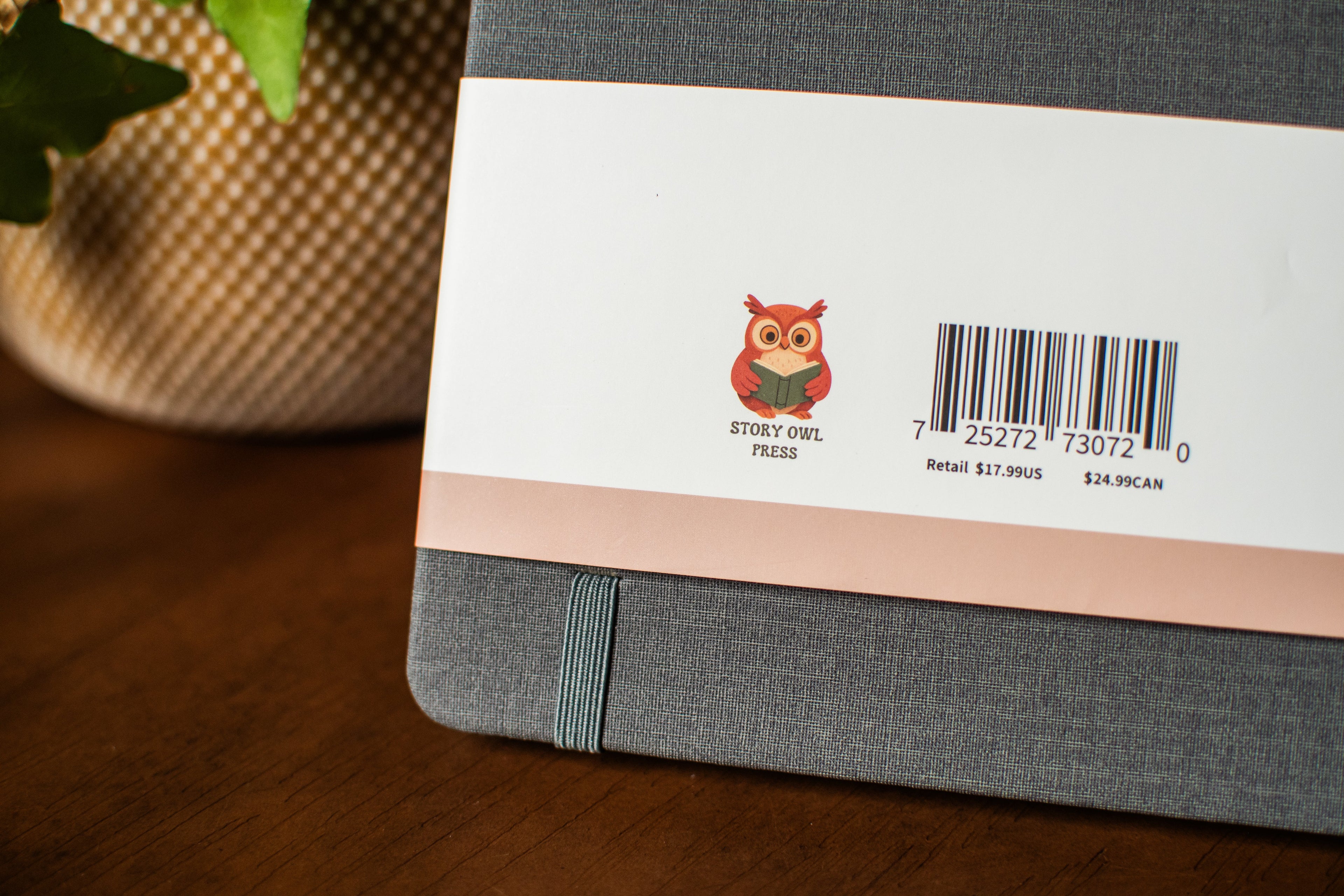 Grey Hardcover Lined Journal