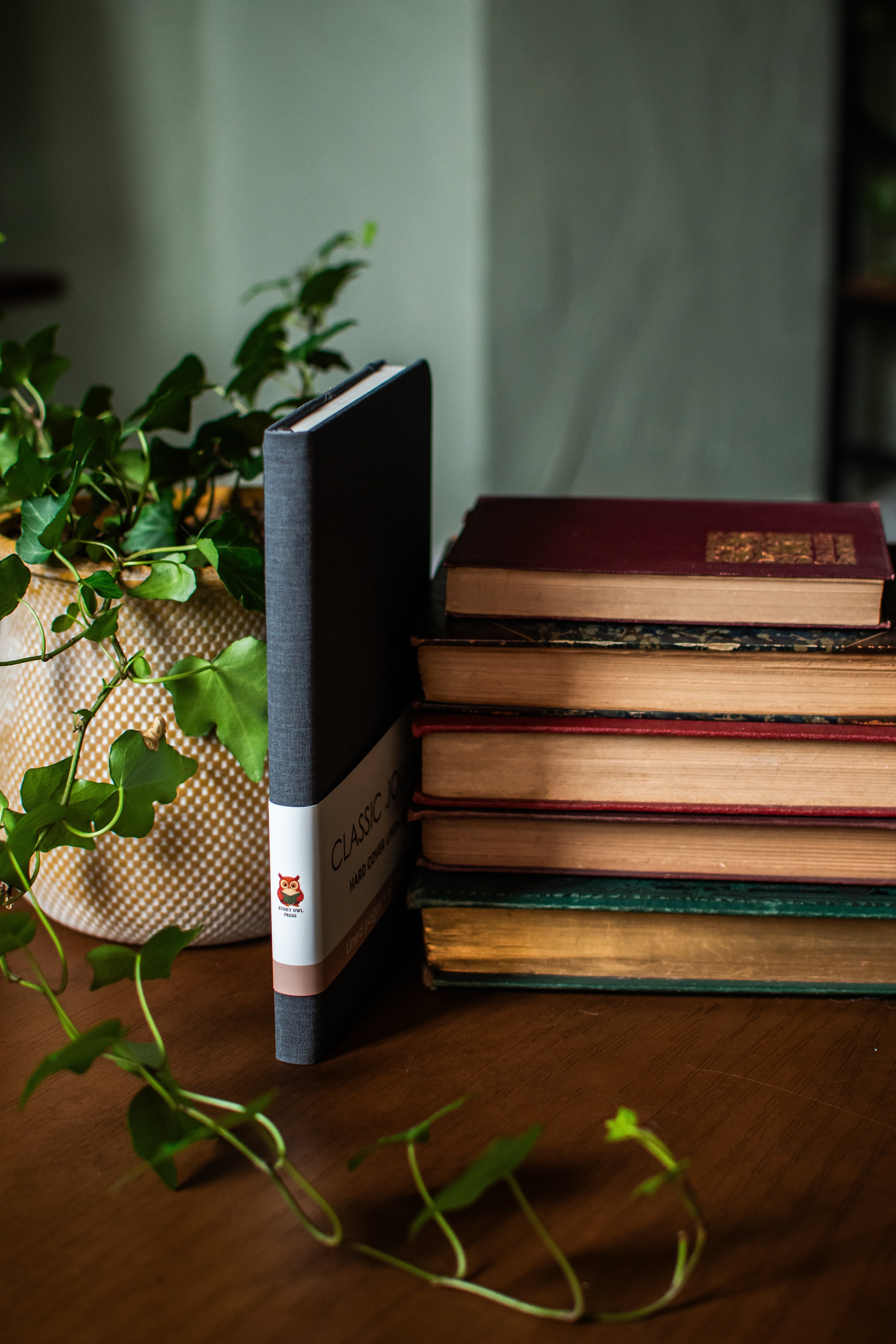 Grey Hardcover Lined Journal