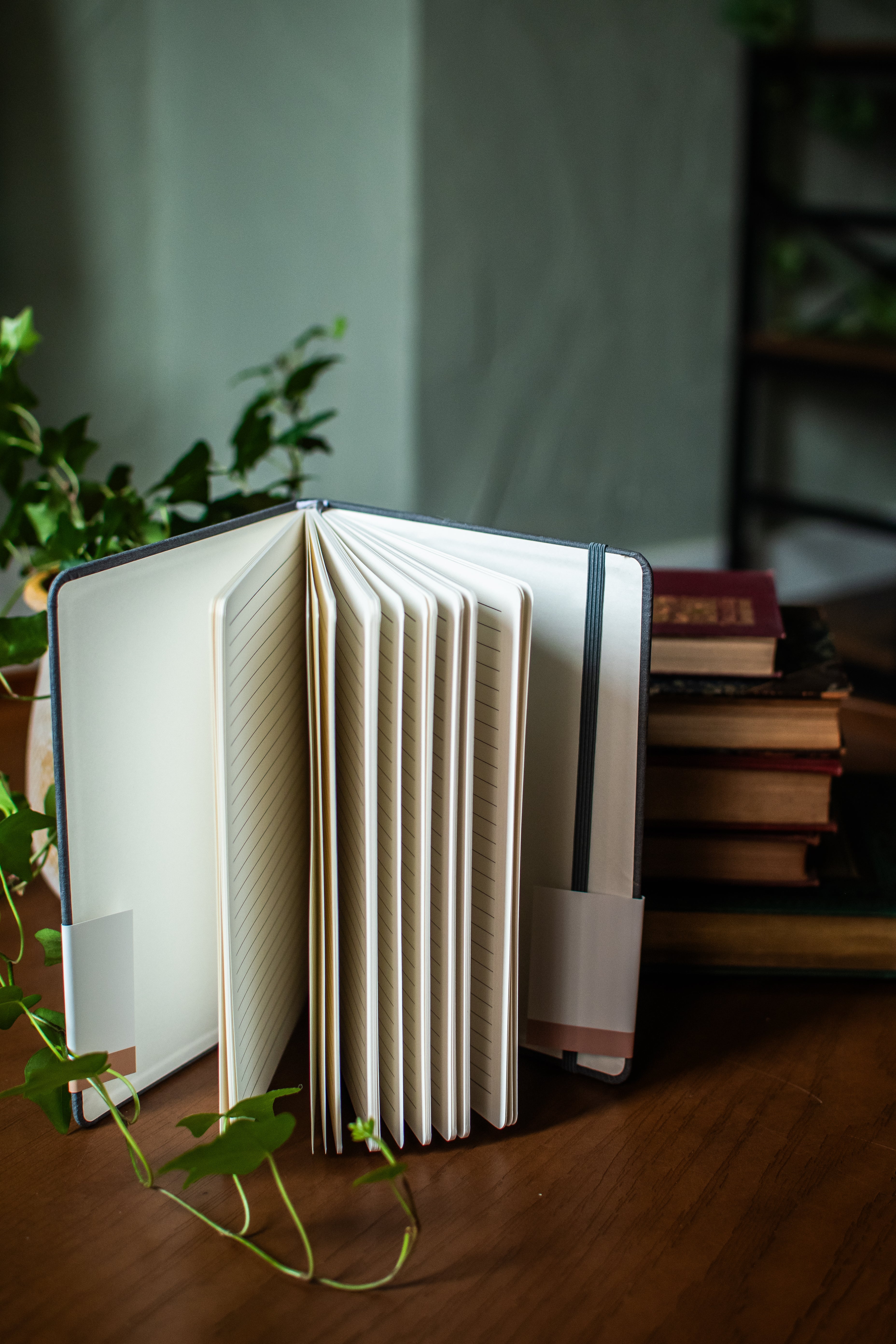Grey Hardcover Lined Journal