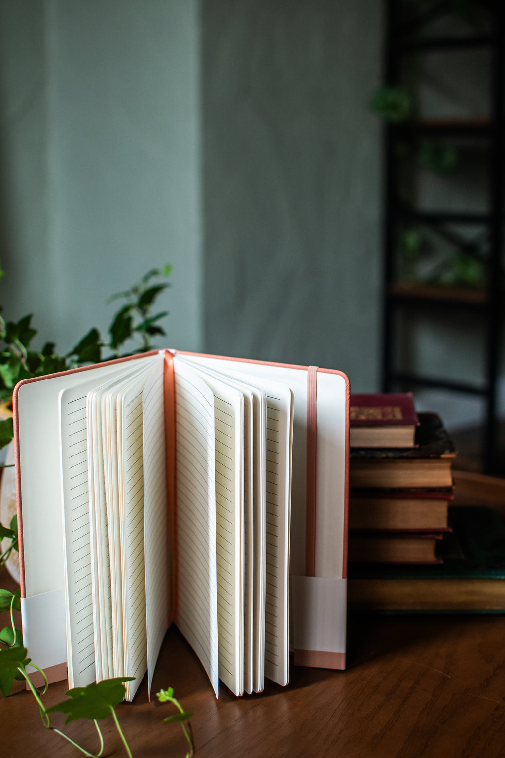 Peach Hardcover Linen Journal