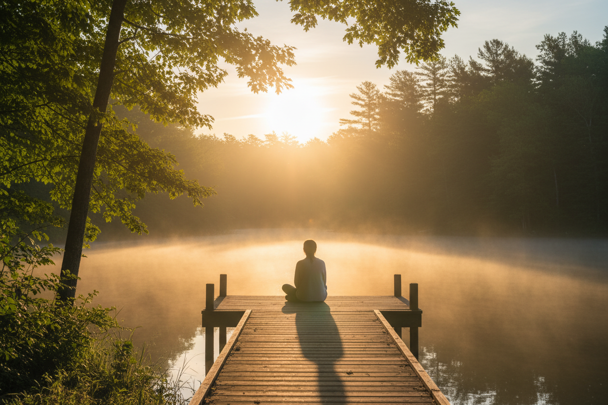 Recovery - Peaceful Dock at Sunrise
